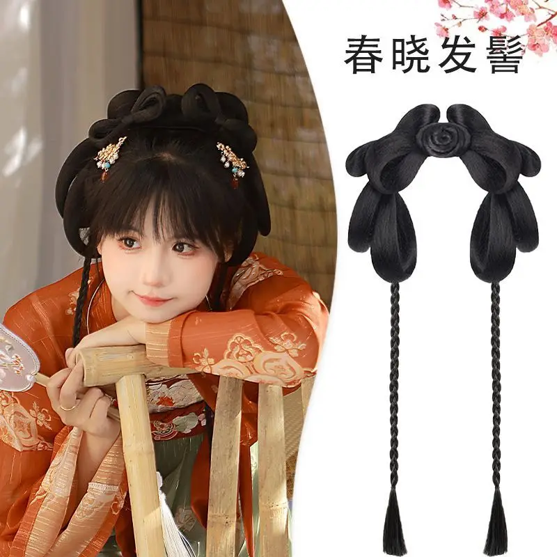 

Traditional Costume Hair Solution - 5-in-1 Wig Headband with Styling Accessories Versatile Dynasty Hairpiece