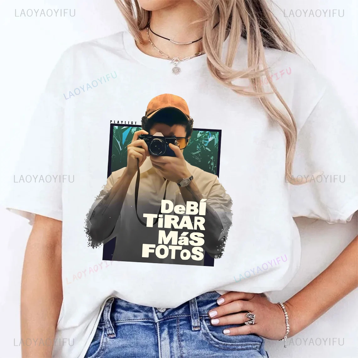 2025 Bad Bunny DTMF Album Woman Graphic T Shirts Fashion Casual High Quality Cotton T-shirt Classic O-neck Summer Short-sleev