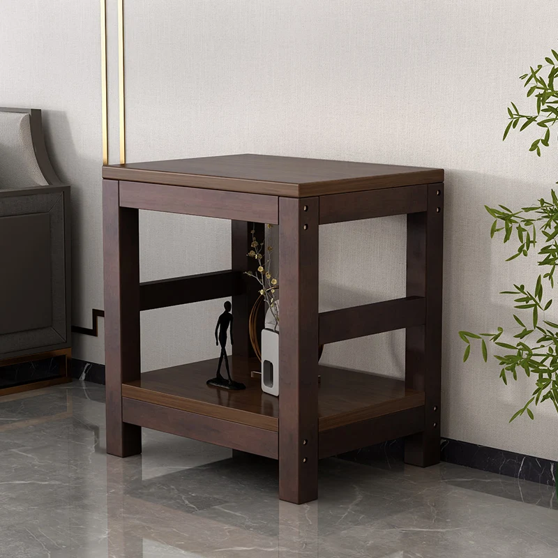 Solid wood fish tank shelf base