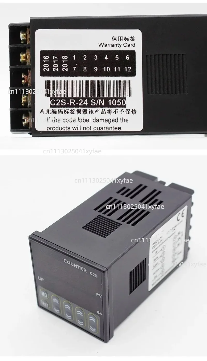 1pc SESTOS C2S-R-24 Digital Preset Scale Counter, Tact Switch Register, 12-24V AC/DC, CE Certified, Drop Shipping