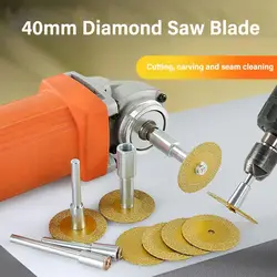 40mm Diamond Cutting Disc Saw Blade marble jade ceramic tile carving blade beautiful beautiful seam clean Tool Brazing electri