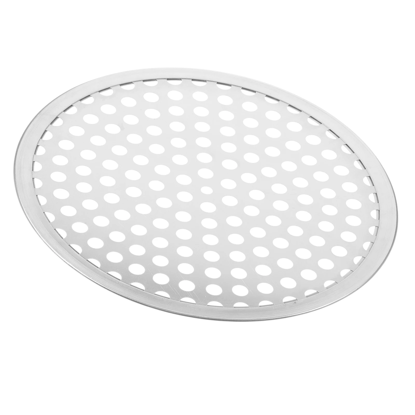 

Perforated Pizza Pan 8 Inch Round Baking Crisper Tray Oven Plate Hole Screen For Home Kitchen Use Reusable Non Stick