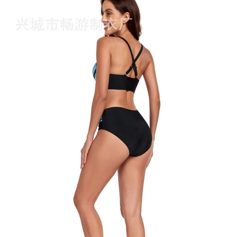 Sexy Two Piece Bikini Set For Women 2025, Push Up Halter Swimwear, High Waist Beach Bathing Suit, Cute Summer Vacation Brazilian