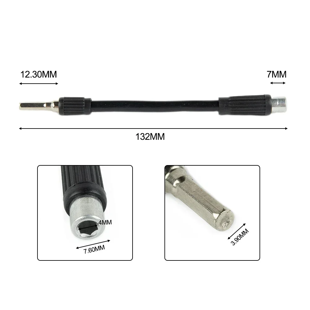 Drill Screwdriver Bit Extension Flexible Holder Link Replacement Shaft 14 Accessory Bit Connect Durable Pratical