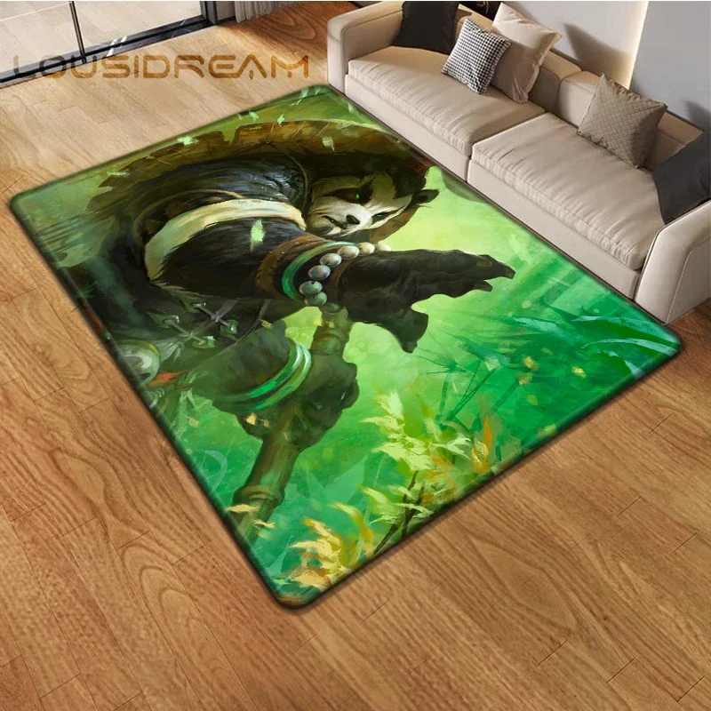 Game World of Warcraft Carpet for Living Room Rugs Camping Stranger Things Picnic Mat Anti-Slip E-sports Rug Yoga Mat Fans Gift