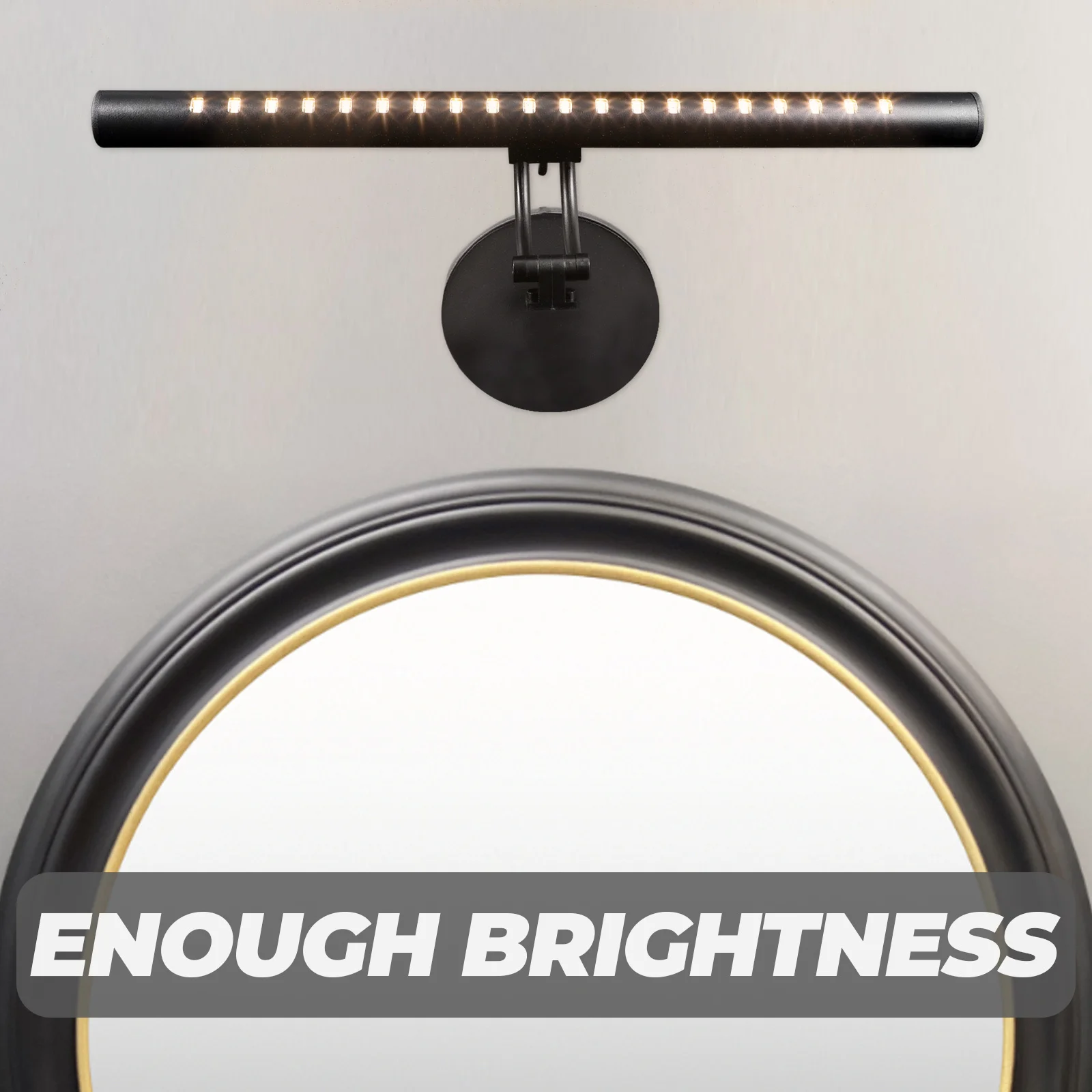 

Led Mirror Light 3 Color Modes Aluminum Vanity Lamp For Bathroom Bedroom Barber Shop Usb Charging Wall Light