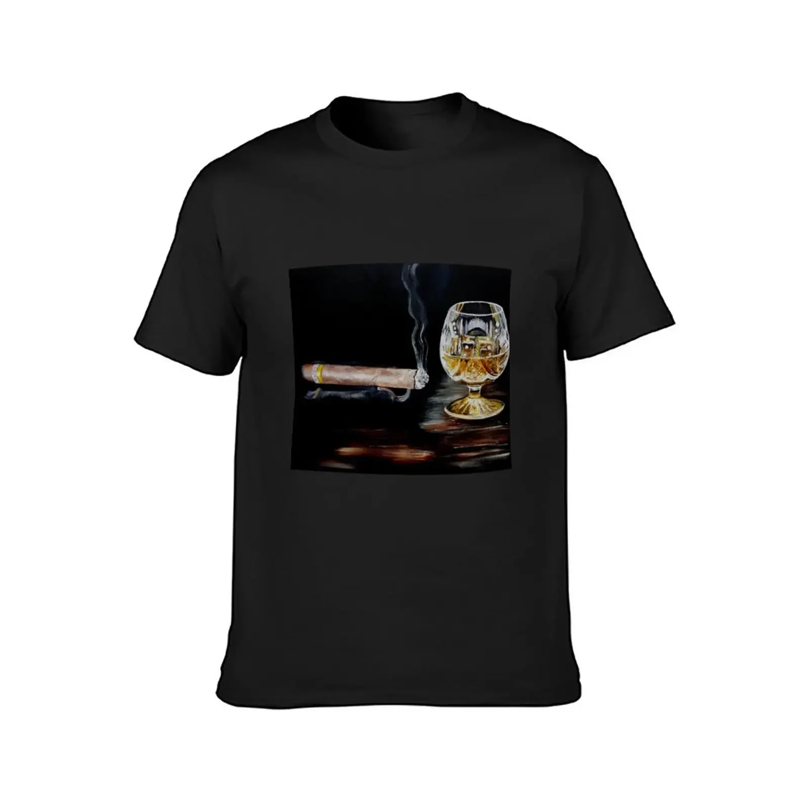 Cigar & Brandy T-Shirt anime stuff rapper graphic tees plus size tops mens clothes