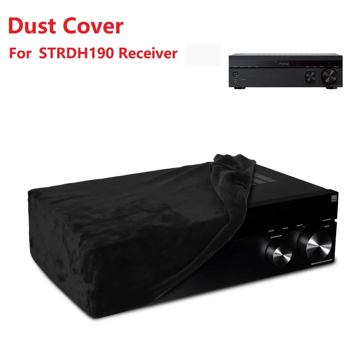 Big Discount Dust Cover Soft Protective Sleeve for Sony STRDH190 Receiver, Stretchy Spandex Fleece Dust Cover with Elastic Band - Image 2