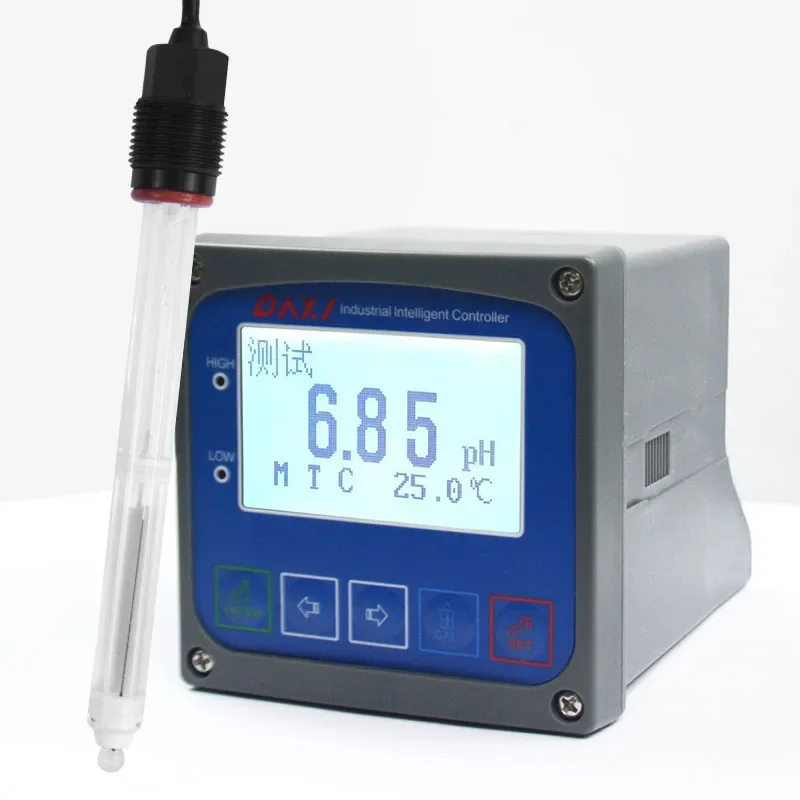 Smart pH/ORP Transmitter 0.5% FS Accuracy, Online Tester 4-20mA/Modbus Dual Output