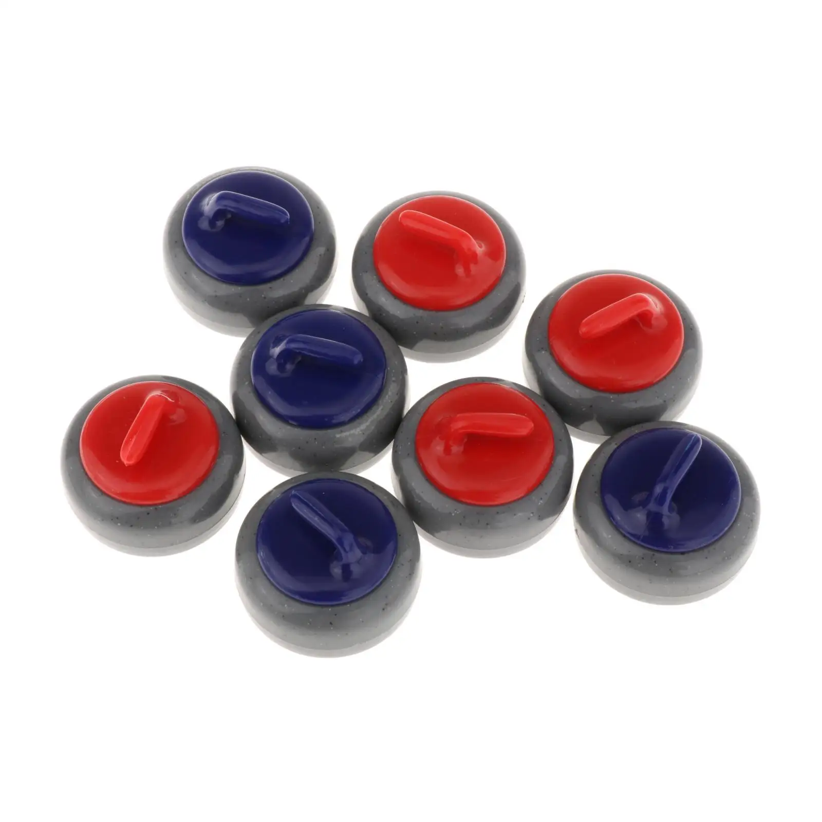 

8x Tabletop Curling Game Pucks Child Parent Interactive Shuffleboard Rollers