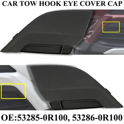 2x For Toyota RAV4 XA40 2016-2018 Front Bumper Tow Hook Cover Eye Towing Caps Trailer Right Left Lid European Model Car Styling