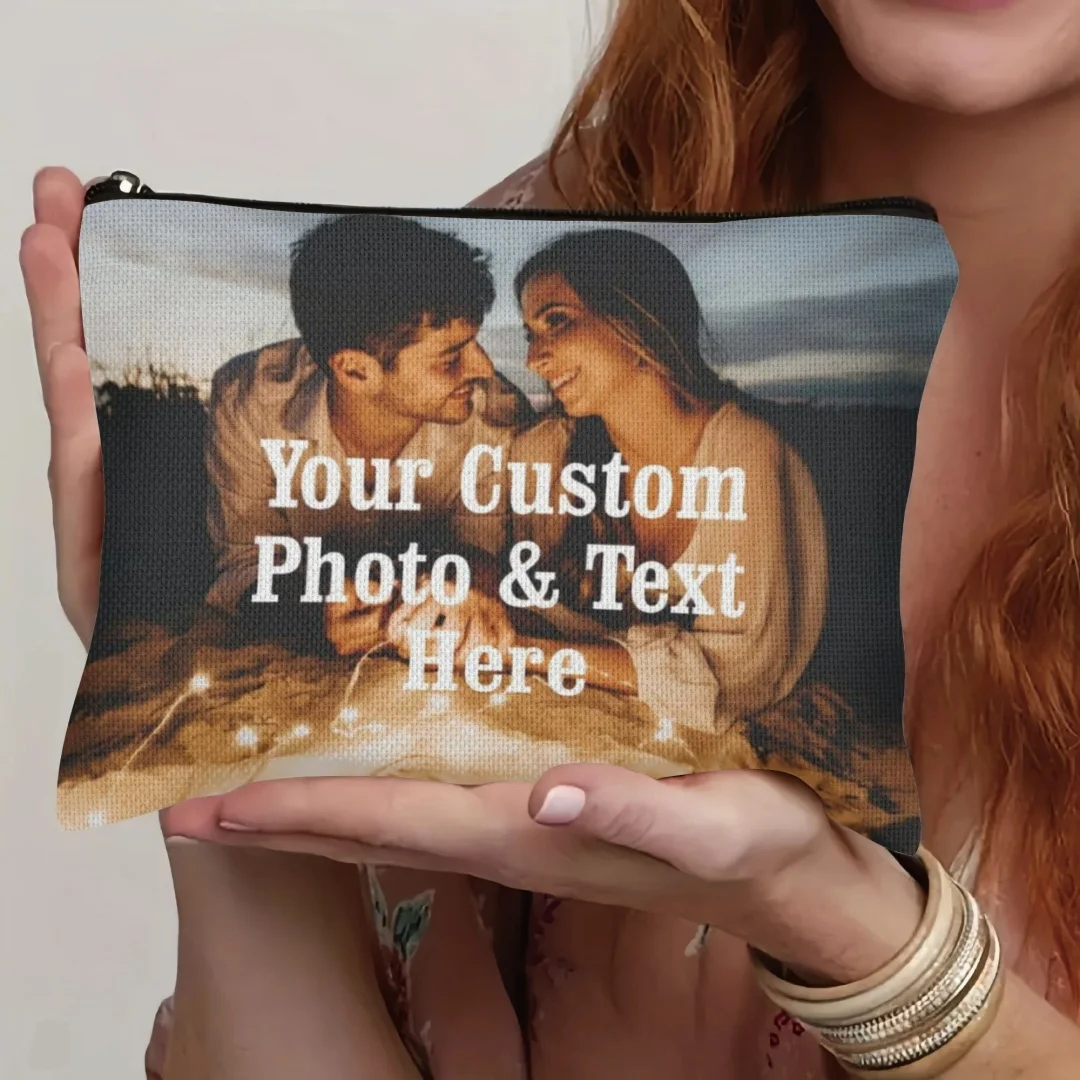 Customize your picture. Makeup bag. Storage bag. Wallet. Signature pen bag. Personalized coin bag. Ladies beauty box.
