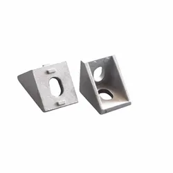5Pcs 2020 Corner Fitting Angle Aluminum 20 X 20 L Connector Bracket Fastener Match Use 2020 Industrial Aluminum Profile