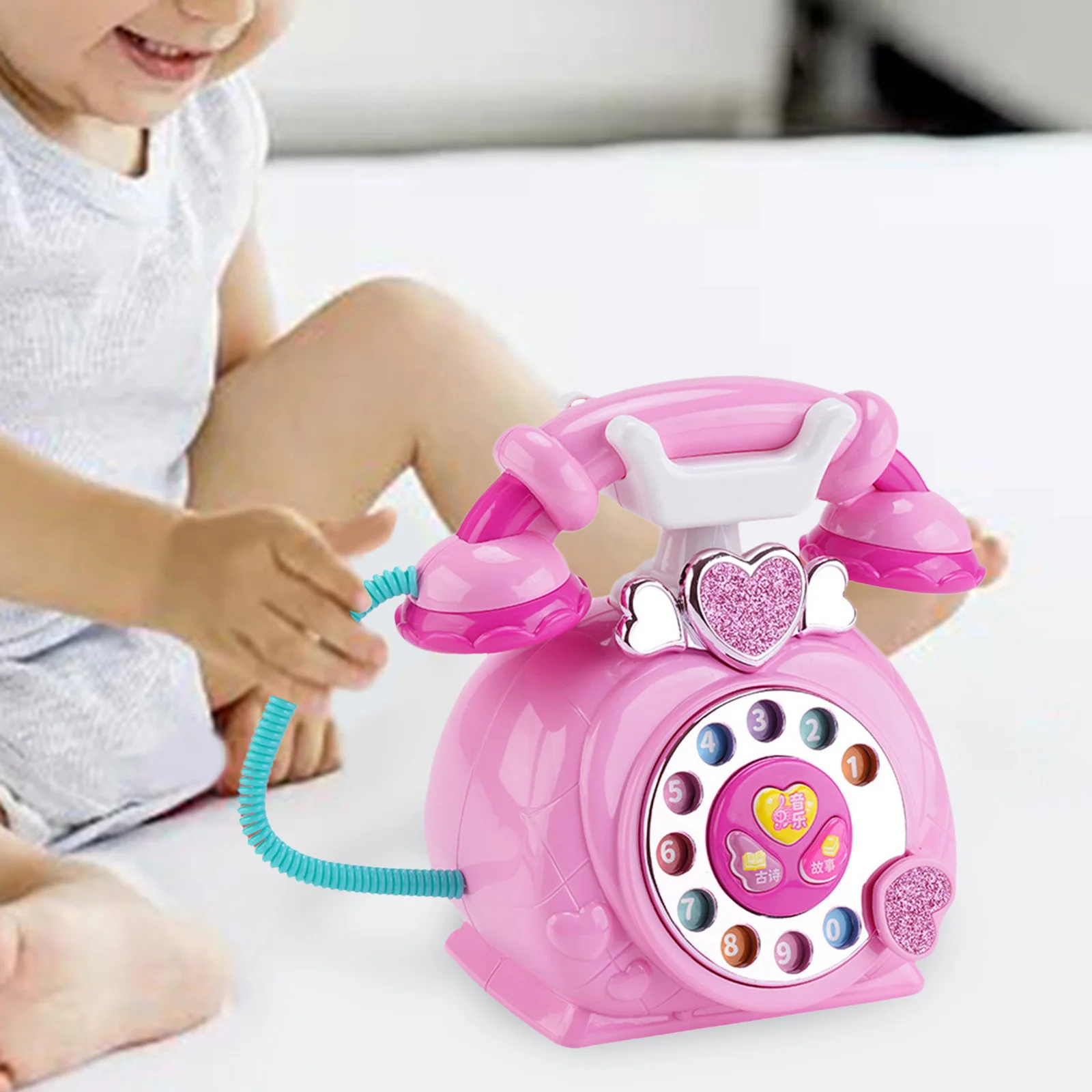 Telefon Spielzeug Storytelling Maschine Erkenntnis Aufklärung Baby Musical Spielzeug für Kleinkinder Früh Pädagogisches Spielzeug Geburtstag Geschenk