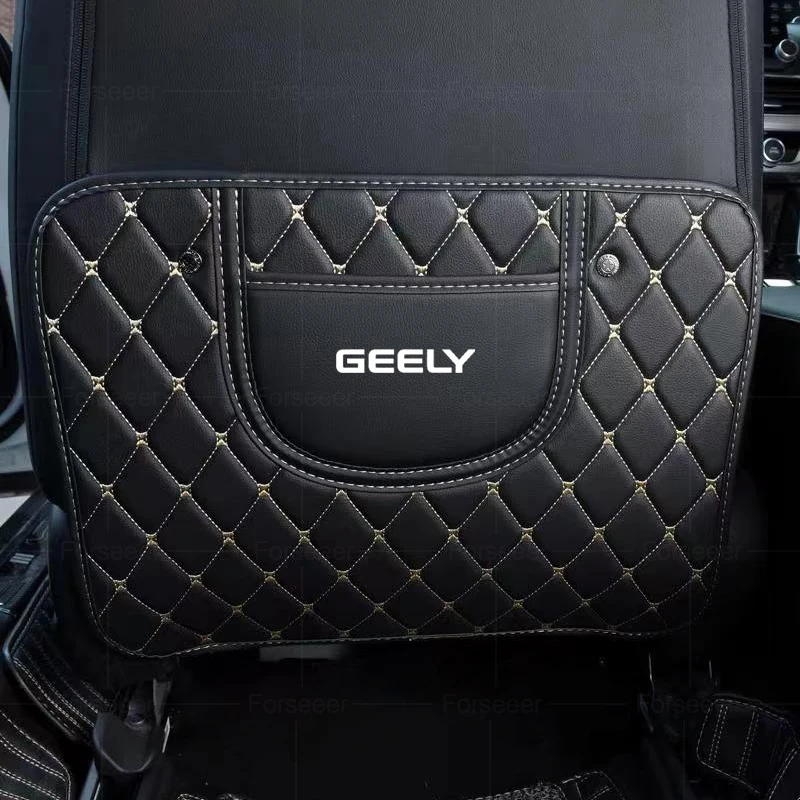 2Pcs Car Seat Anti Kick Pad For Geely Emgrand SS11 Coolray SX11 Boyue FX11 Tugella FY11 Vision x6 x3 Haoyue VX11 icon SX12