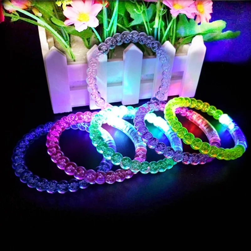 

24 шт. светодиодные браслеты, вечерние светящиеся игрушки на День Благодарения, день рождения, светящийся аксессуар для детей и взрослых, navidad, свадебный фестиваль