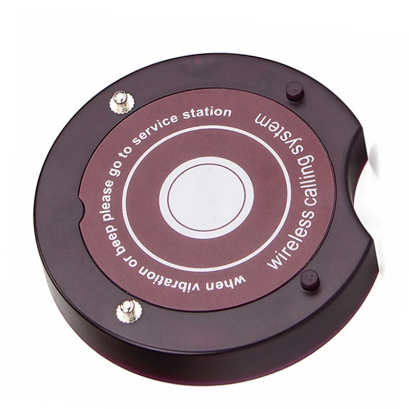 Wireless Guest Table Vibrating Call Button Waiter Buzzer Restaurant Coaster Pager Service Calling System