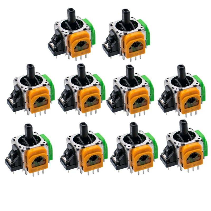 10PCS for PS4 Hall Electromagnetic Joystick Potentiometer High Precision Adjustable Electromagnetic IC Joystick