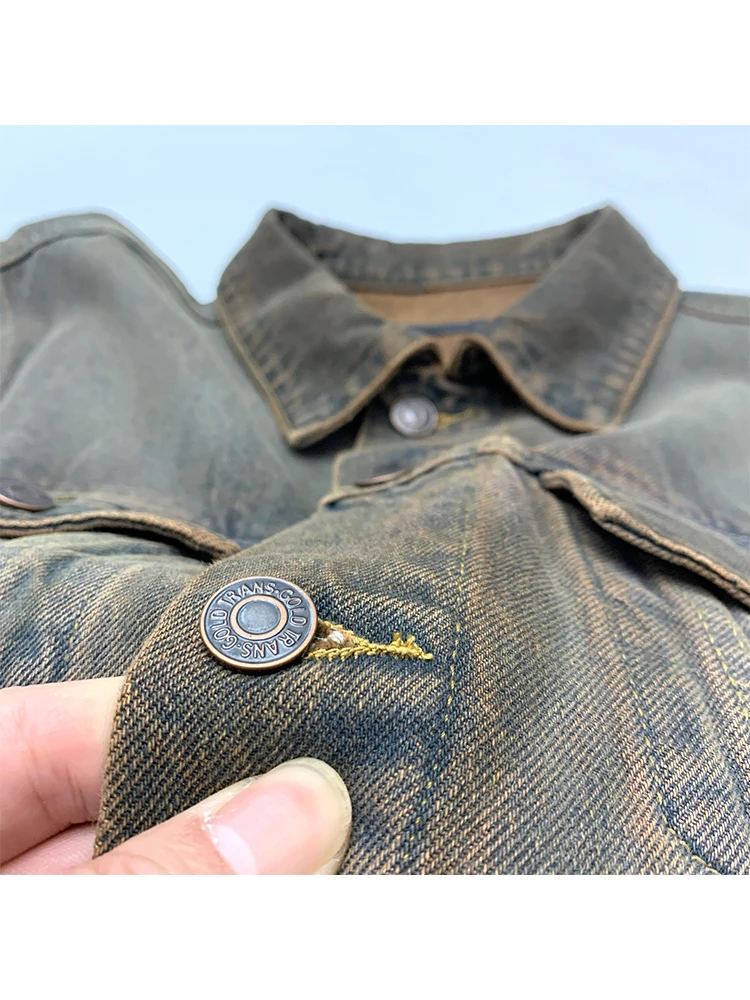 2025秋冬 レディースデザイン アメリカンレトロ デニムジャケット トムボーイ 2000年代 Y2K オーバーサイズ アウター メンズ新作 原宿ファッション トレンド