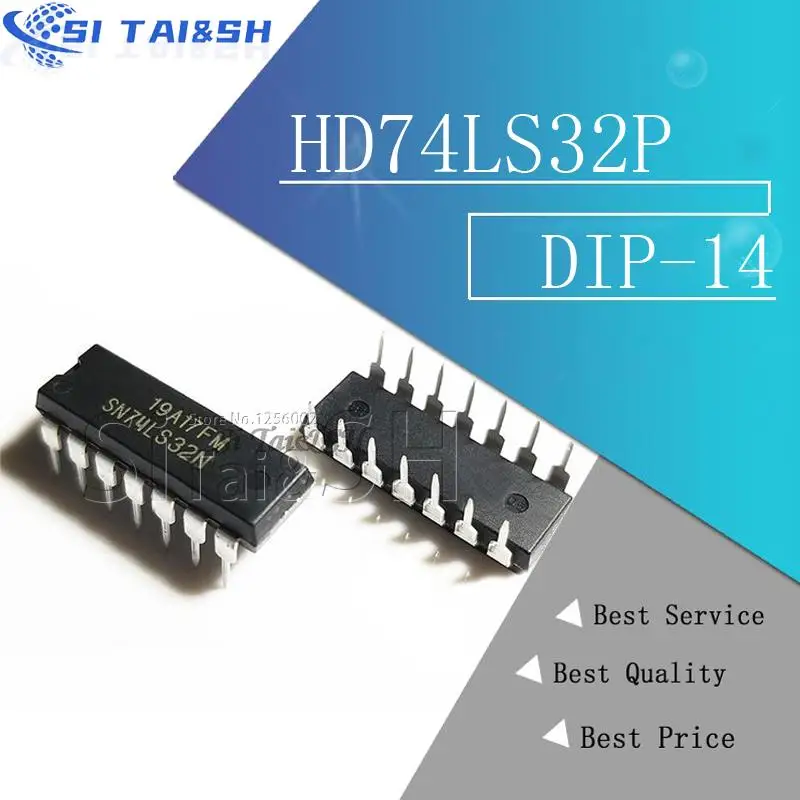 

10PCS HD74LS32P HD74LS32 SN74LS32N 74LS32 Waterproof shell