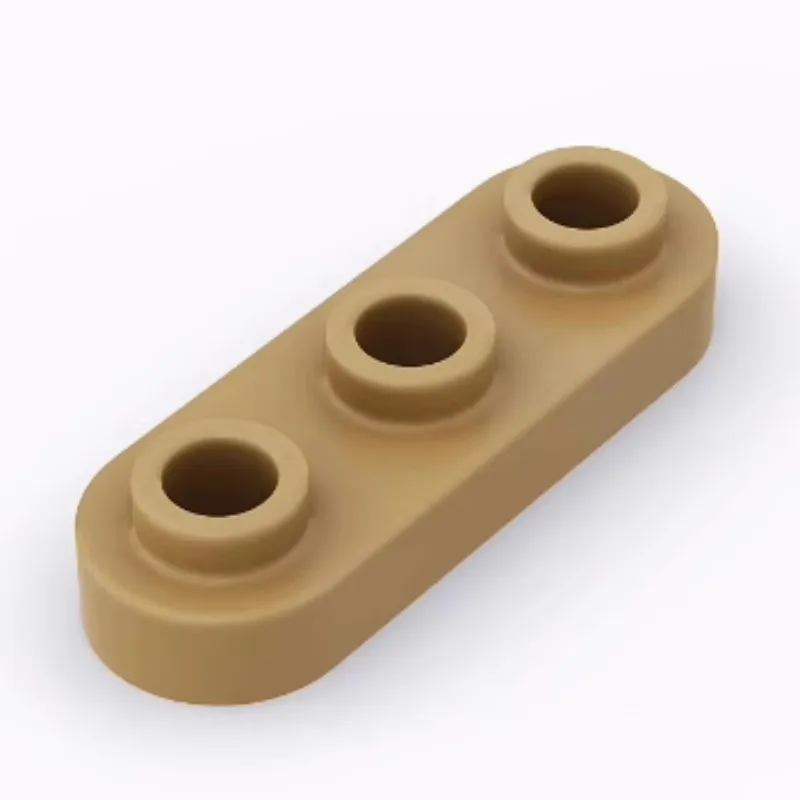 10pcs Domestic building block spare parts 77850 black 1x3 rounded corner board toy