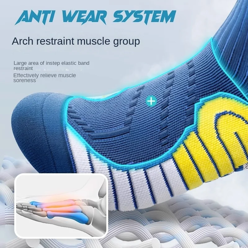 Sock Leisure Athletic Sports Crew Dress Professional Marathon Run Men Summer Thickened Towel Soles Basketball Badminton B2W18