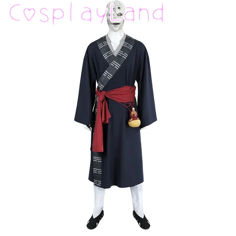 

New Arrival Game Cosplay Black Myth Wukong MIDAOREN Cosplay Costume Suit Halloween Costume Outfit Uniform Robe with Mask Props