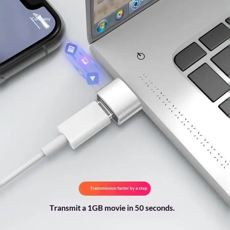 USB A Male To Micro Type C Female Connector OTG Adapter USB To Type C Converter For Computer Laptop Data Transfer