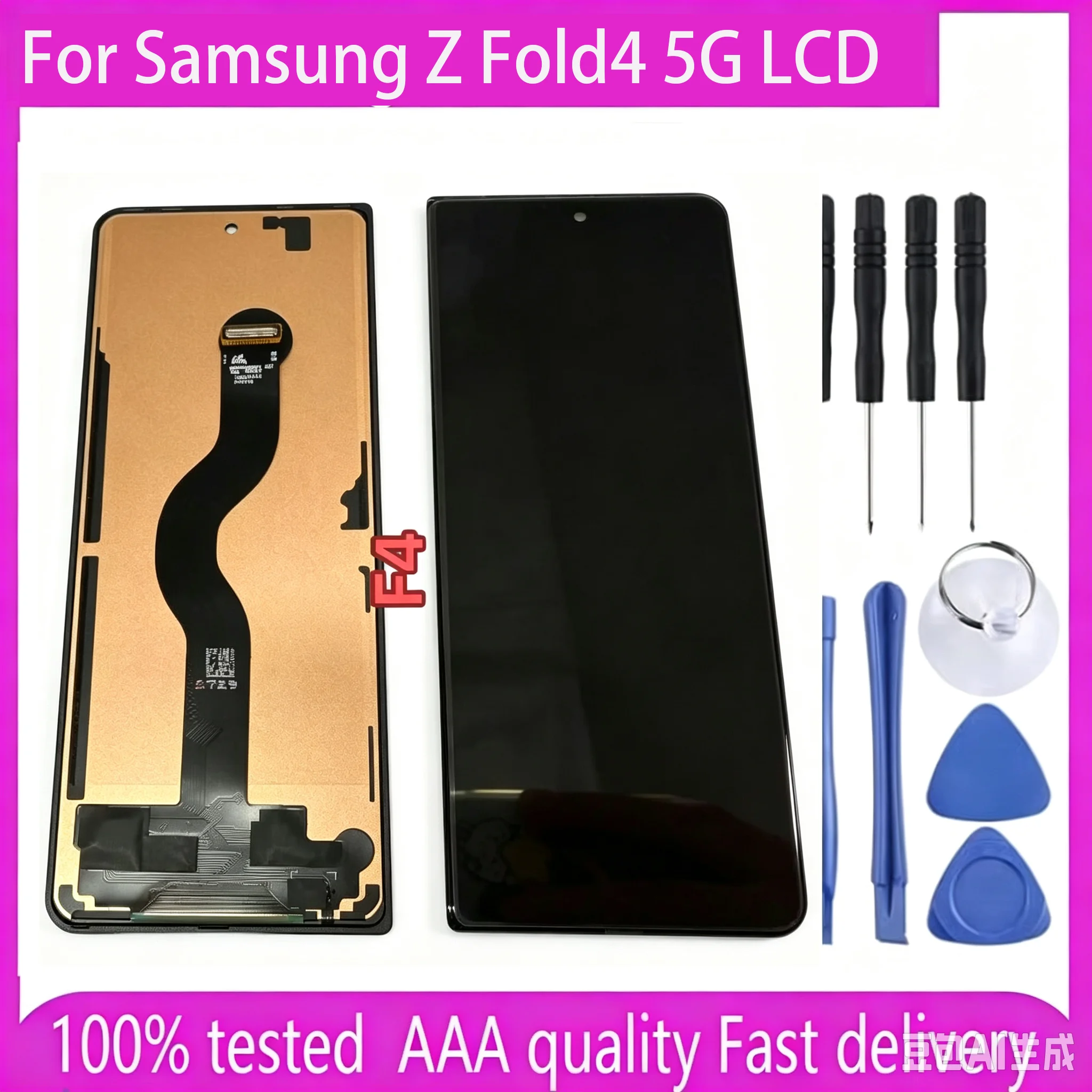 TFT 100% Tested For Samsung Z Fold4 5G LCD F936 F936B F936U F936N Display Touch Screen Digitizer Assembly