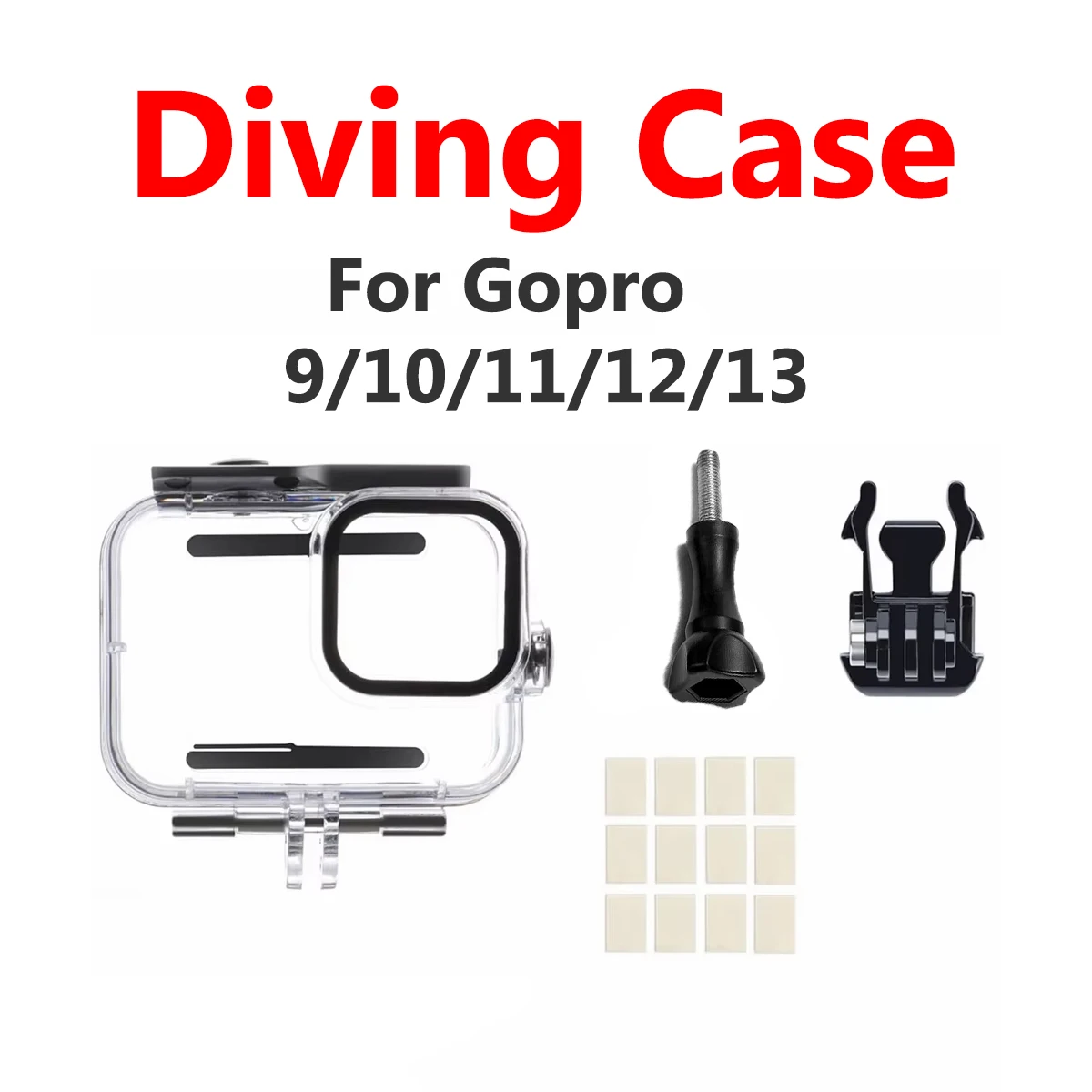 Boîtier étanche 60M pour Intra360 Gopro 9/10/11/12/13, boîtier de plongée transparent pour caméra Insta360 Gopro 9/10/11/12/13, accessoire