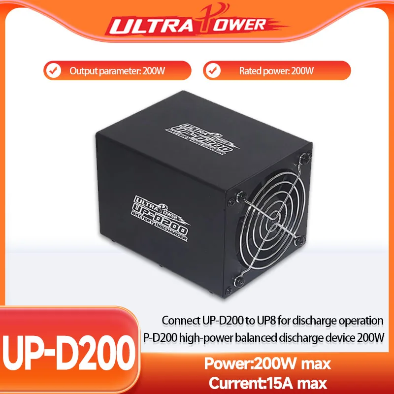 

400W External Battery Discharger for UP-D200 Charger UP-D200 with 0.1-15A Adjustable Discharge Current Balanced Protection
