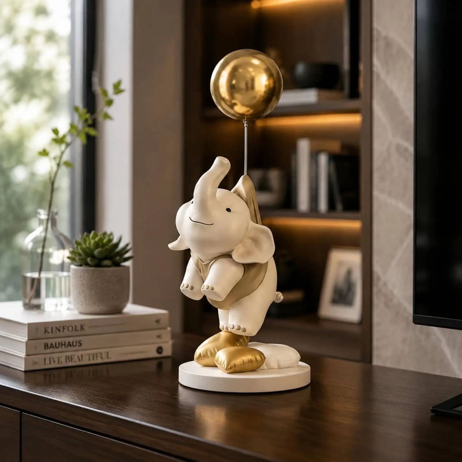 

Elephant Statue Gift Idea Elephant Ornament Home Decor Desktop Display House Decoration Handmade for Living Room