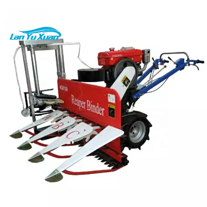 High efficiency and easy operation mini wheat combine harvester
