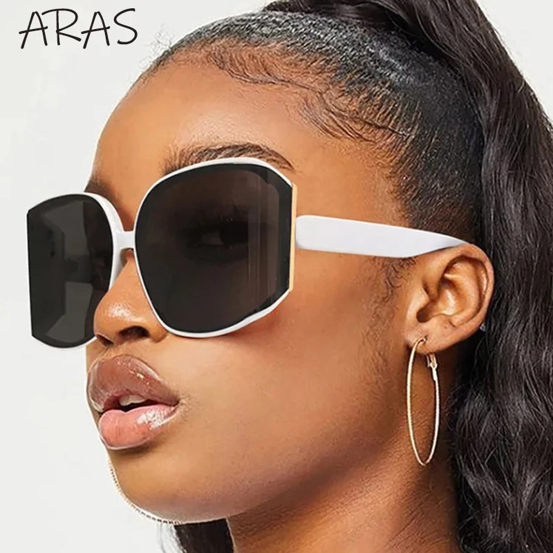 

Oversized Curved Sunglasses Women 2025 Luxury Brands Design For Ladies Shades Eyewear Goggle Anti UV400