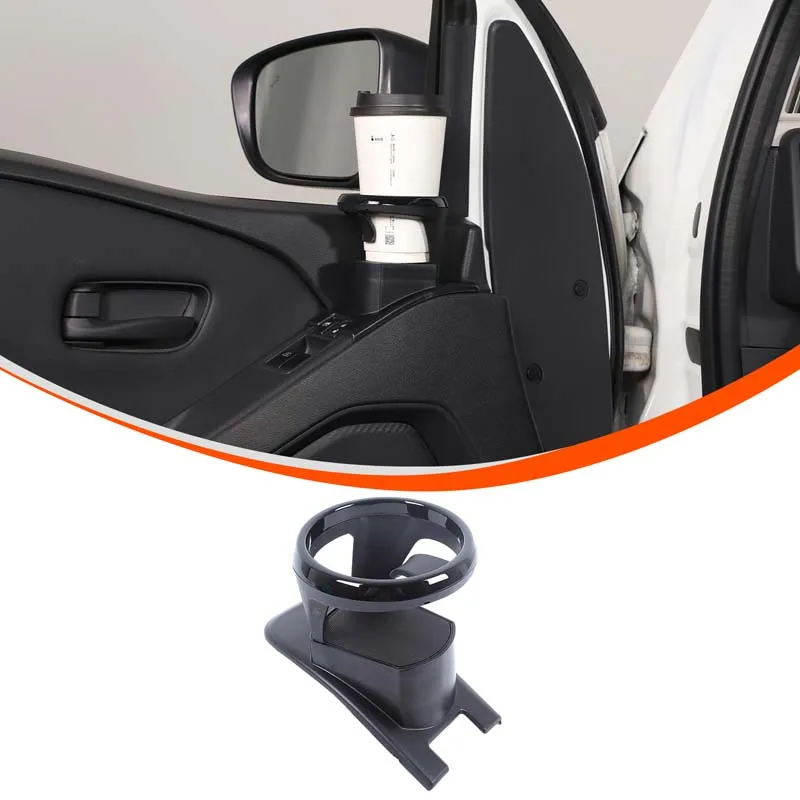 

For Nissan Frontier 2022+ ABS black car interior door panel water cup holder drink holder car interior modification accessories