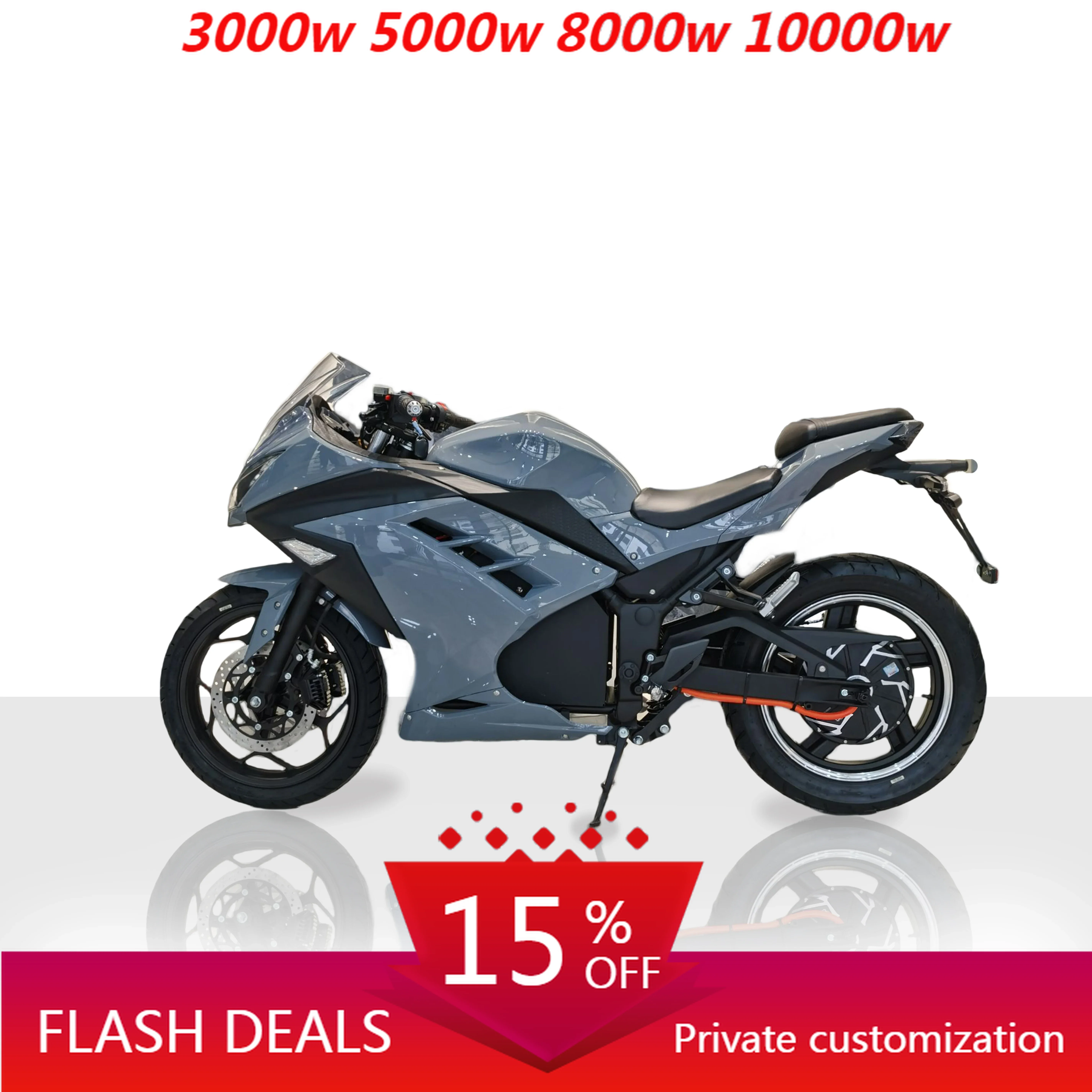 

JUFENG Sport Motorcycle Hub Motor 3kw/4kw/5kw/10kw 72V60-120Ah Lithium Cross Electric Motorcycles