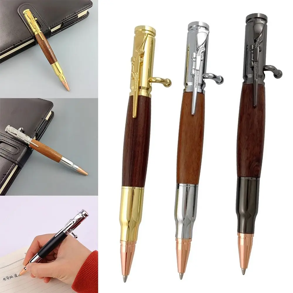 

Press Type Ballpoint Pen High Quality 1.0mm Black Ink Writing Tool Gel Pen Metal Business Pen Gift