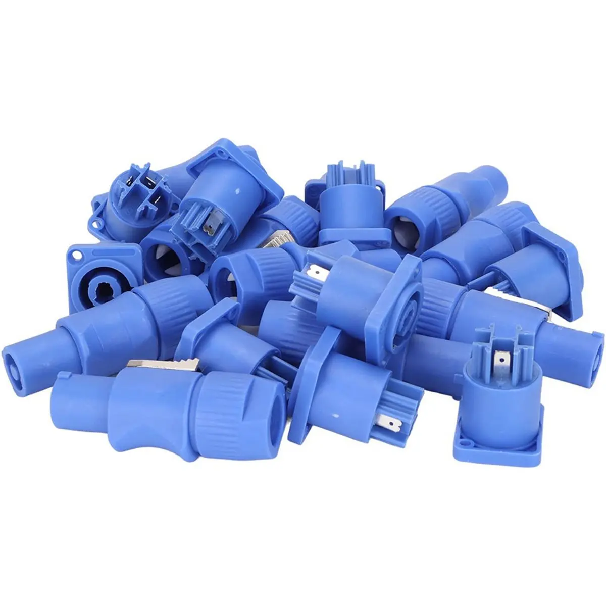 Y69A 40X 3 Pin AC Power Con Male and Female Head Connectors, Signal Input Jack for Beam Light Stage Light Power (Input)