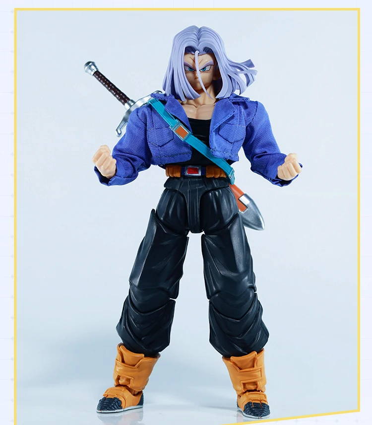 [ONLY CLOTHES]1/12 Scale Torankusu Jacket Coat Blue Vest Tank Cloth Clothes Model for 6inch Action Figure Doll Toys view 4