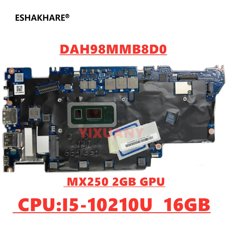 DAH98MMB8D0 For Huawei Matebook D14 NbB-WAH9P Laptop Motherboard