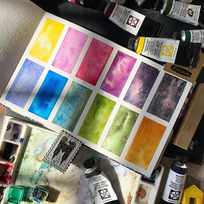 American Daniel Smith Master Watercolor Paint 12 Colors Creative Layered Color Artist/student Painting Art Supplies