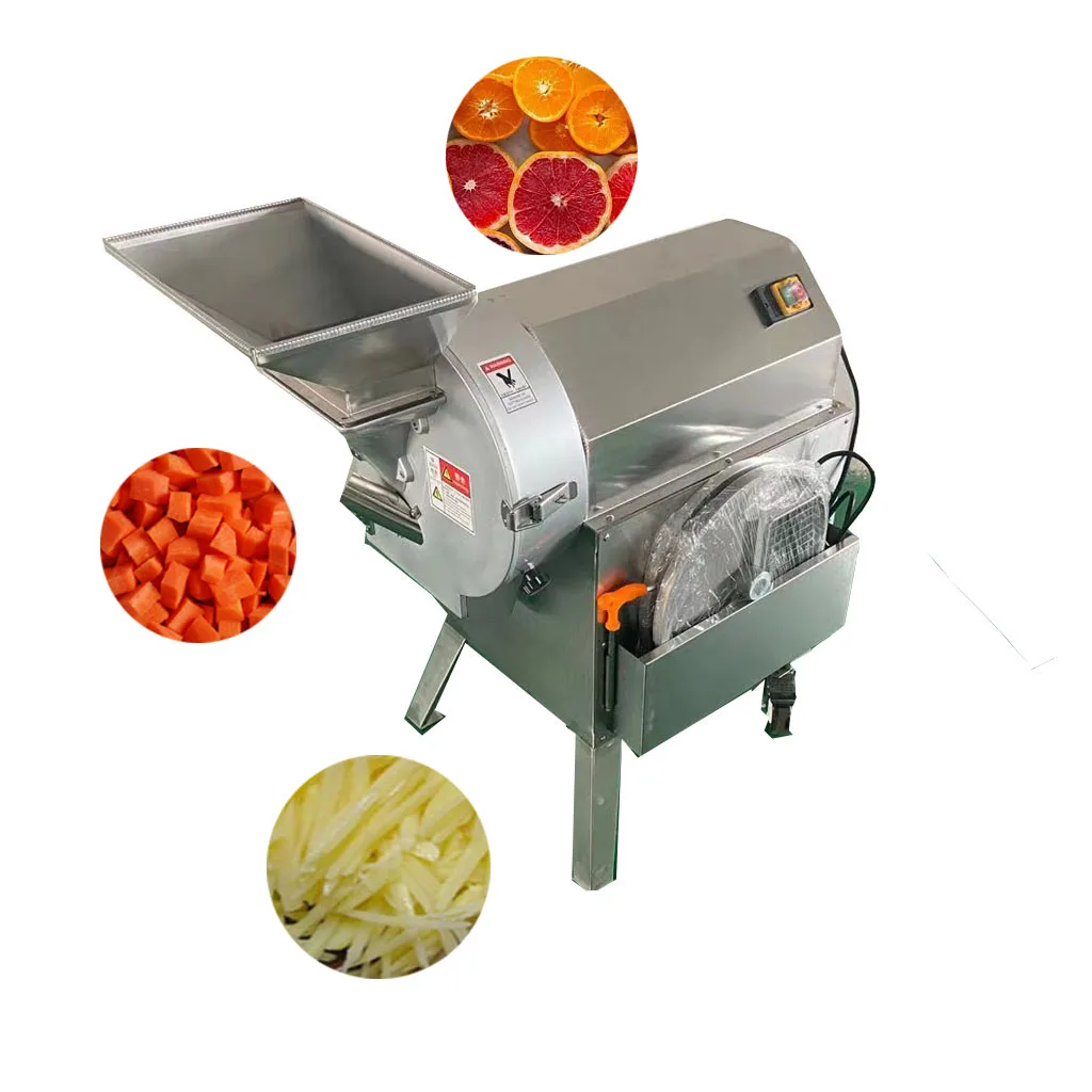 Máquina cortadora de cubos de zanahoria, patata, cebolla, vegetal, Industrial, fruta, manzana, naranja, plátano, cortadora, 12