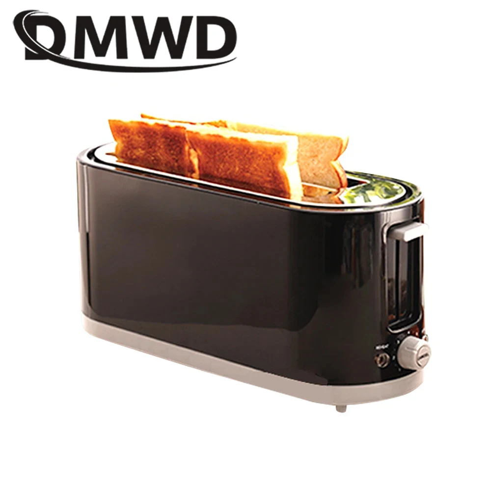 7 Heating Gear Electric Toaster Oven Stainless Steel Breakfast Bread Baking Machine 4 Slices Slots Automatic Oven Sandwich Maker