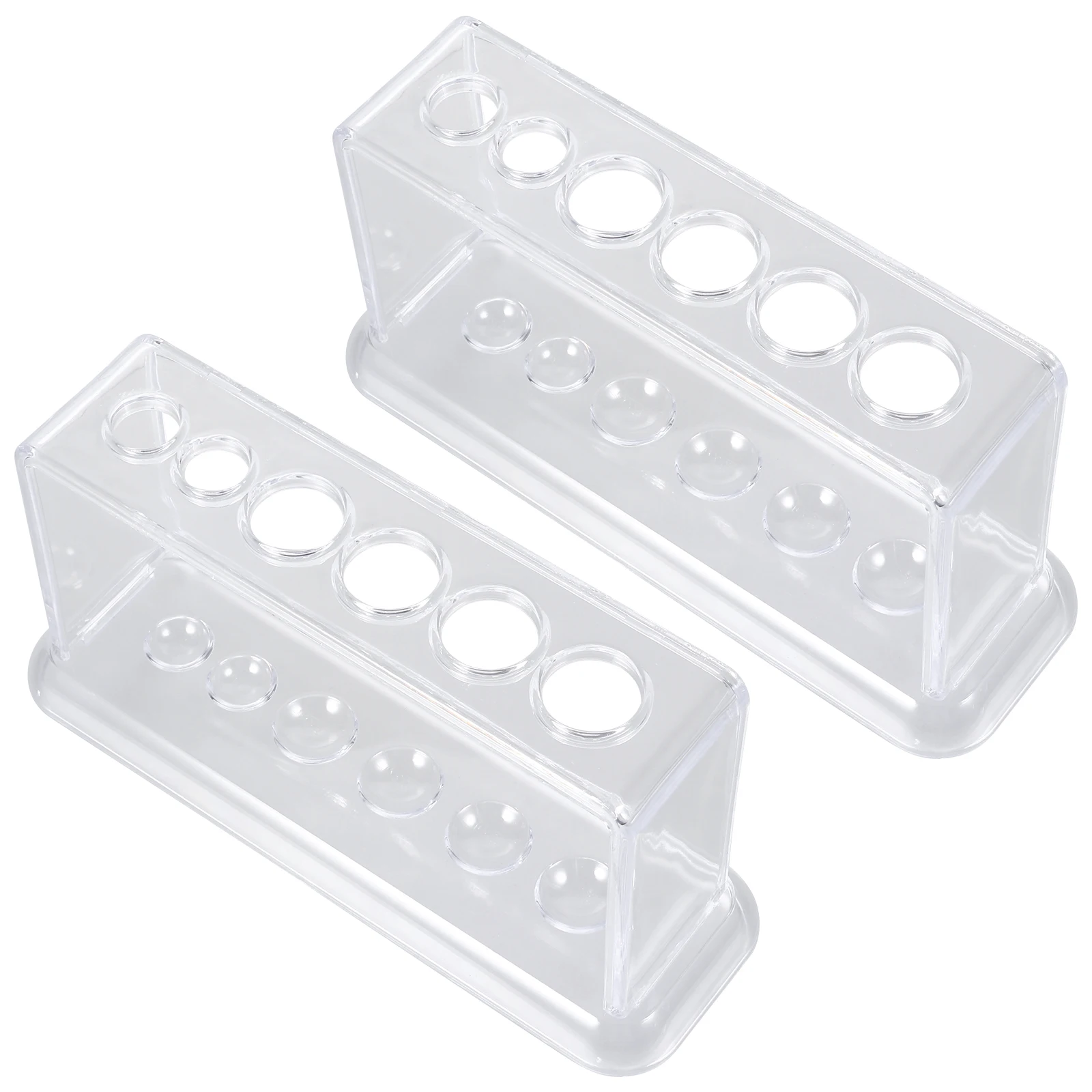 

2pcs Test Tube Rack Teaching Aids Chemical Lab Holder Stand Plastic Tubular Laboratory Equipment Reusable Washable