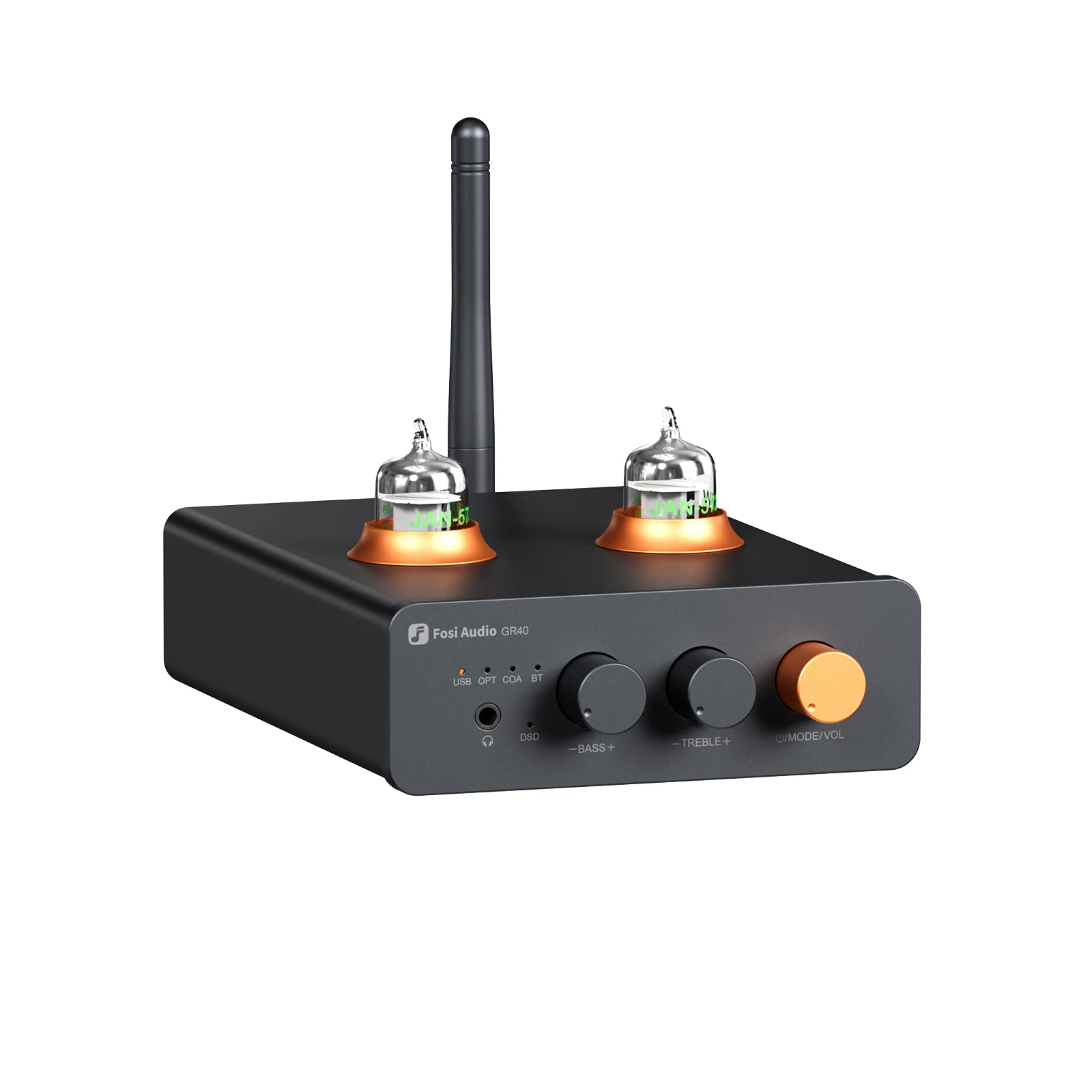 Fosi Audio GR40 Bluetooth USB DAC Amplificateur de casque à tubes et préamplificateur à tubes Compact avec V3, ZA3 Fosi Audio GR40 Bluetooth USB DAC Amplificateur de casque à tubes et préamplificateur à tubes Compact avec V3, ZA3