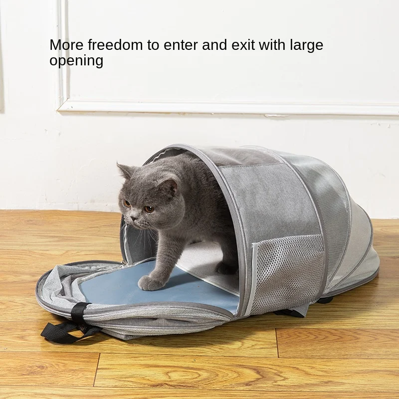 

Cat Extended Comfortable Puppy Bag Backpack Going Out Portable Transparent Folding Pet Tent Pet Supplies