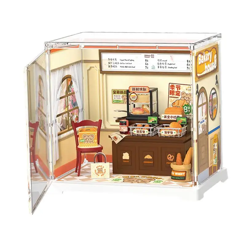 Mini Doll House Model Building Kits Toy Home Kit Creative Room Bedroom Decoration With Furniture For Birthday