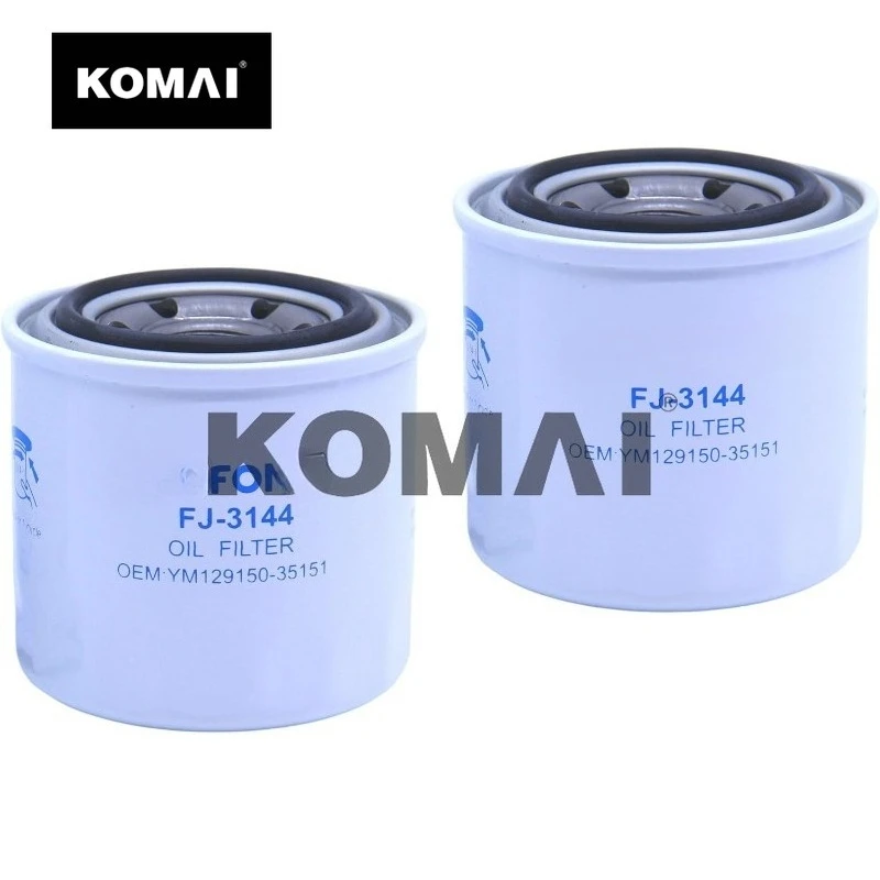 KOMAI 2 Pack of LEFONG FJ-3144 Oil Filter Replaces 129150-35170 129150-35150 129150-35151 129150-35153 HH160-32093