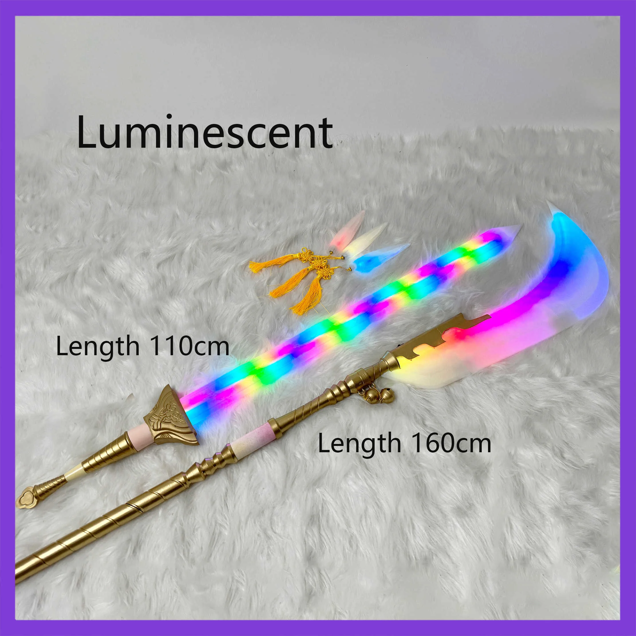 

Аниме KPOP охотники на демонов, меч Руми и серп Миры, косплей, Зия, светящееся оружие, реквизит, одежда на Хэллоуин, аксессуары для вечеринок