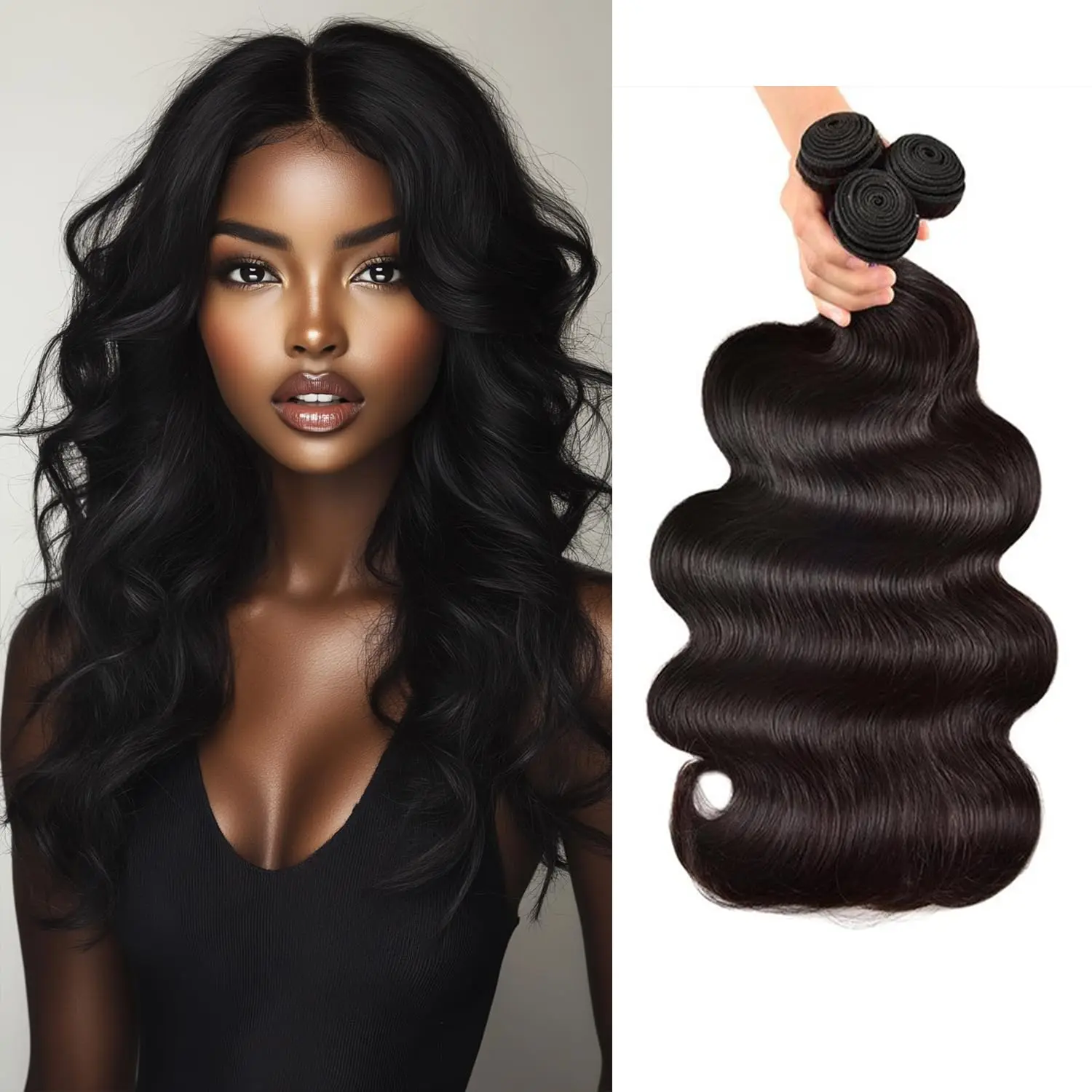 24 inch Body Wave Menselijk Haar Bundels 100% Braziliaans Ruw Menselijk Haar 1/3/4 Bundels voor Vrouwen 10A Dikke Bundels 3 Dagen Levering